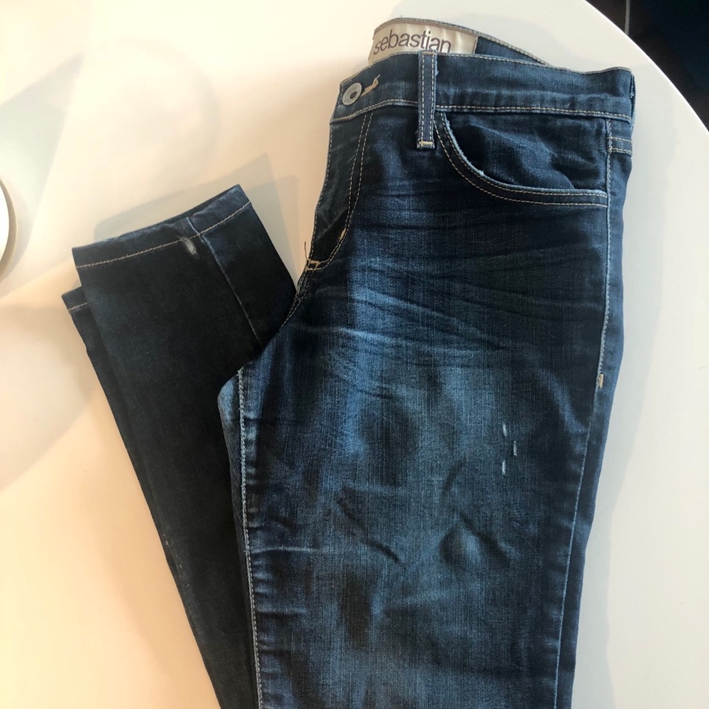 Distressed jeans